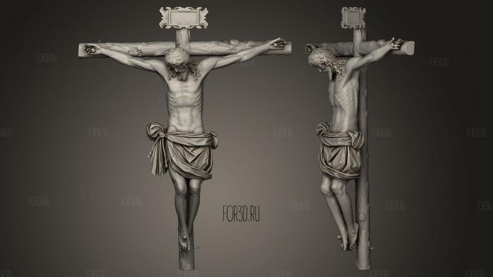 Cristo Crucificado 3d stl модель для ЧПУ